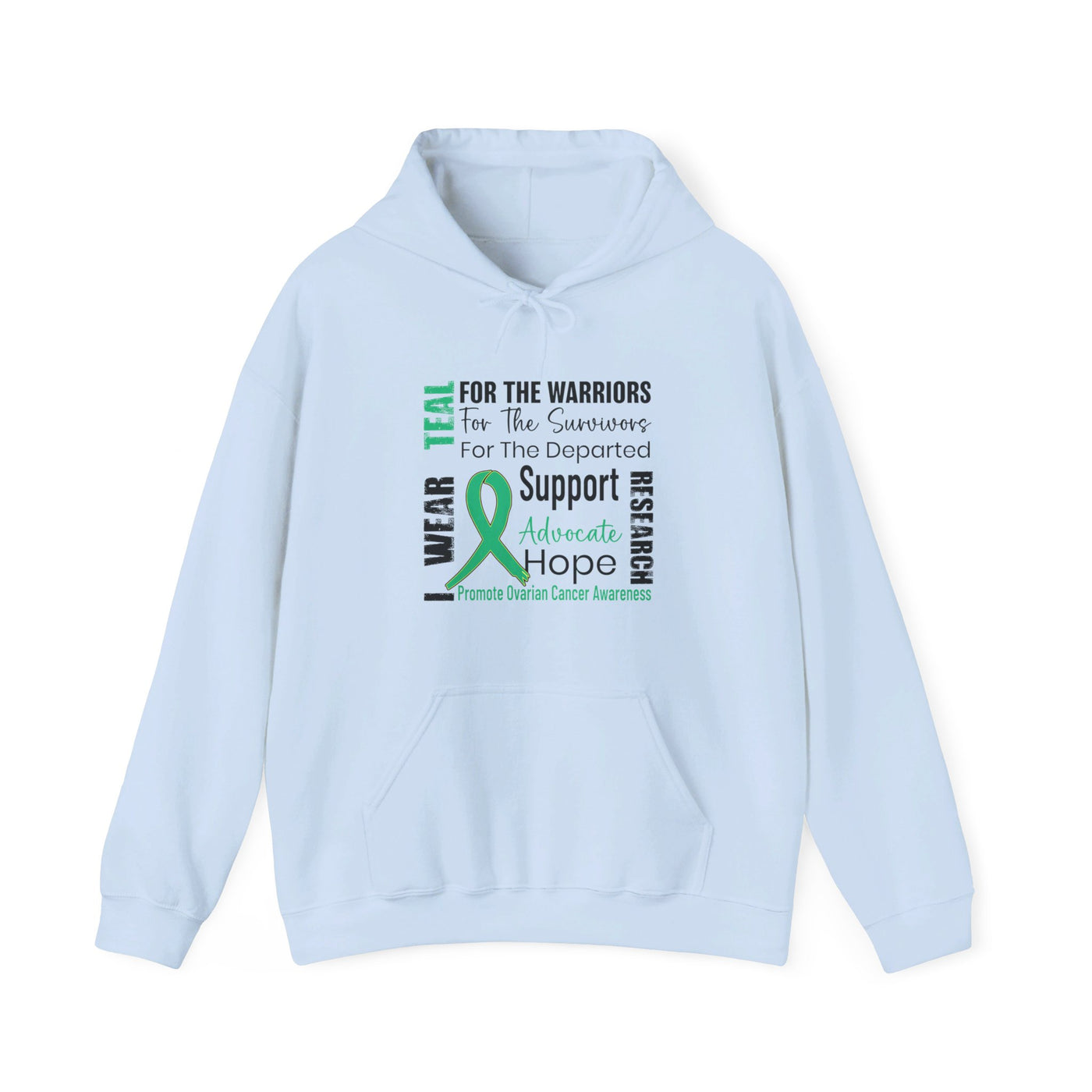 Ovarian Cancer Awarness Hooded Sweatshirt