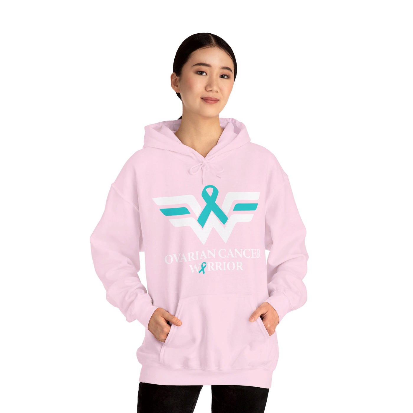 Ovarian Cancer Warrior Hooded Sweatshirt