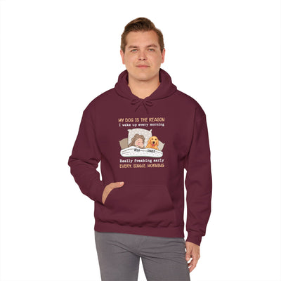 My dog is the reason Hooded Sweatshirt