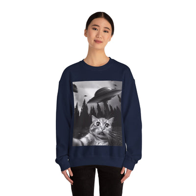 Cat Selfie Crewneck Sweatshirt