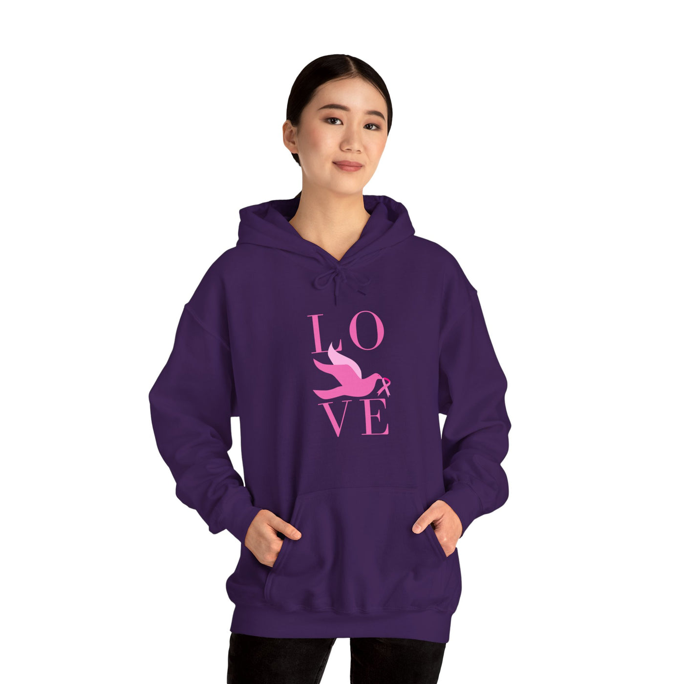 Pink Dove Hooded Sweatshirt