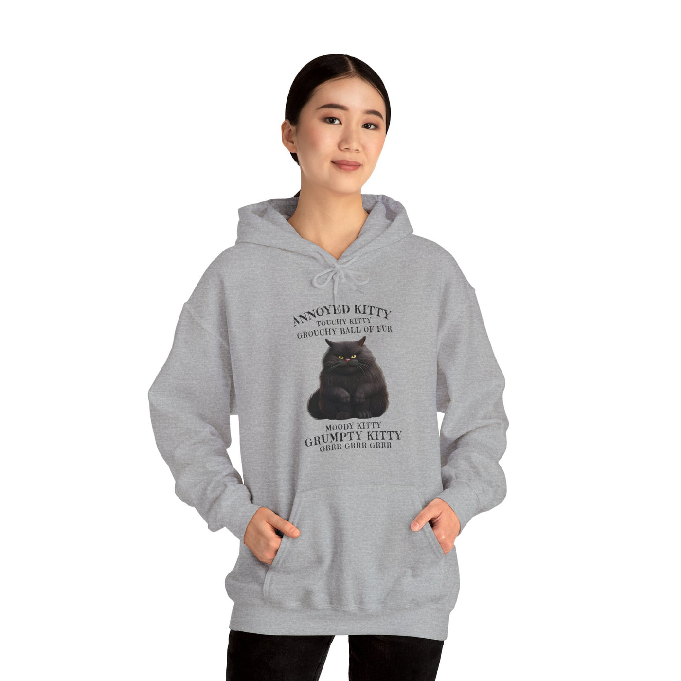 Annoyed Kitty Hooded Sweatshirt