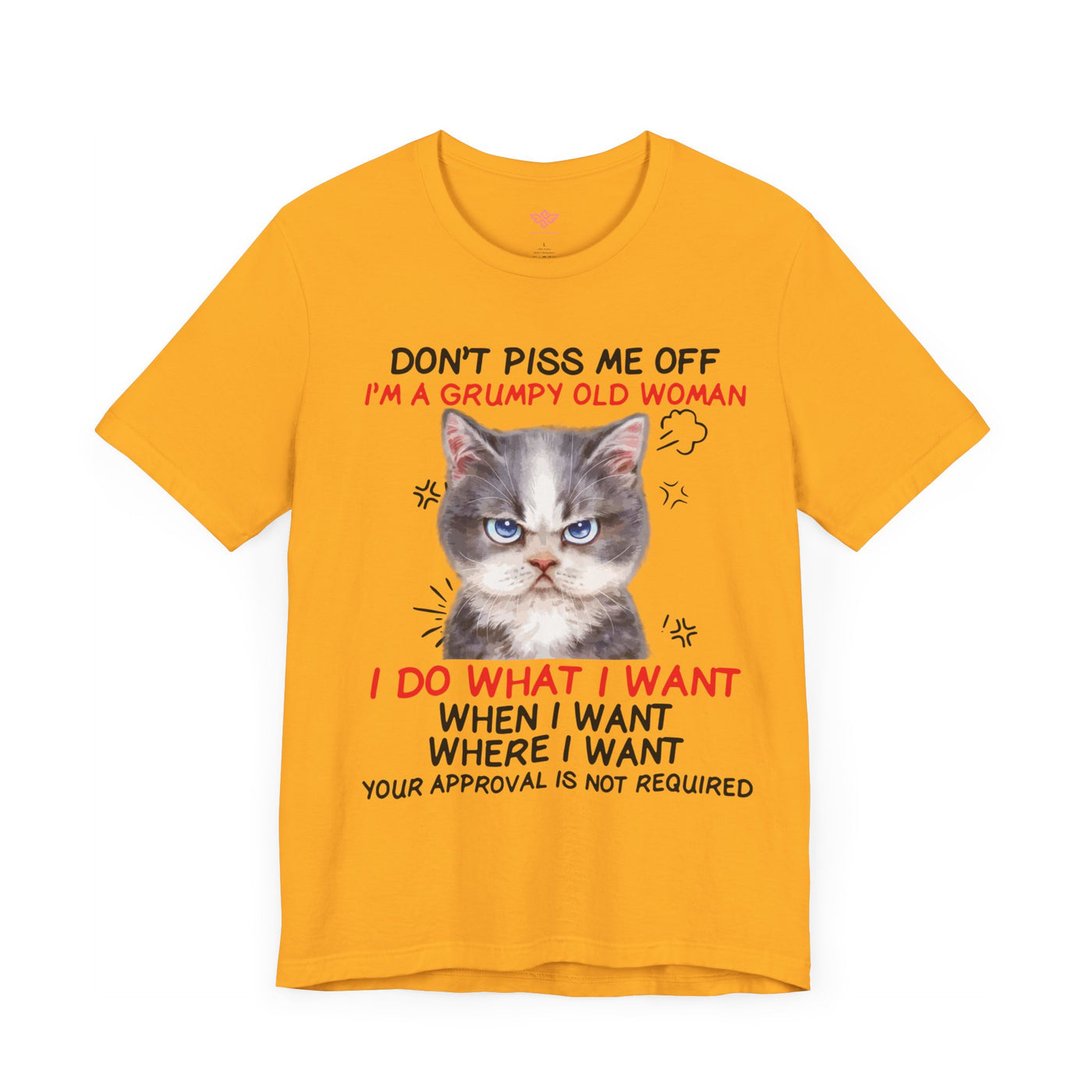 Angry Cat Short Sleeve Tee