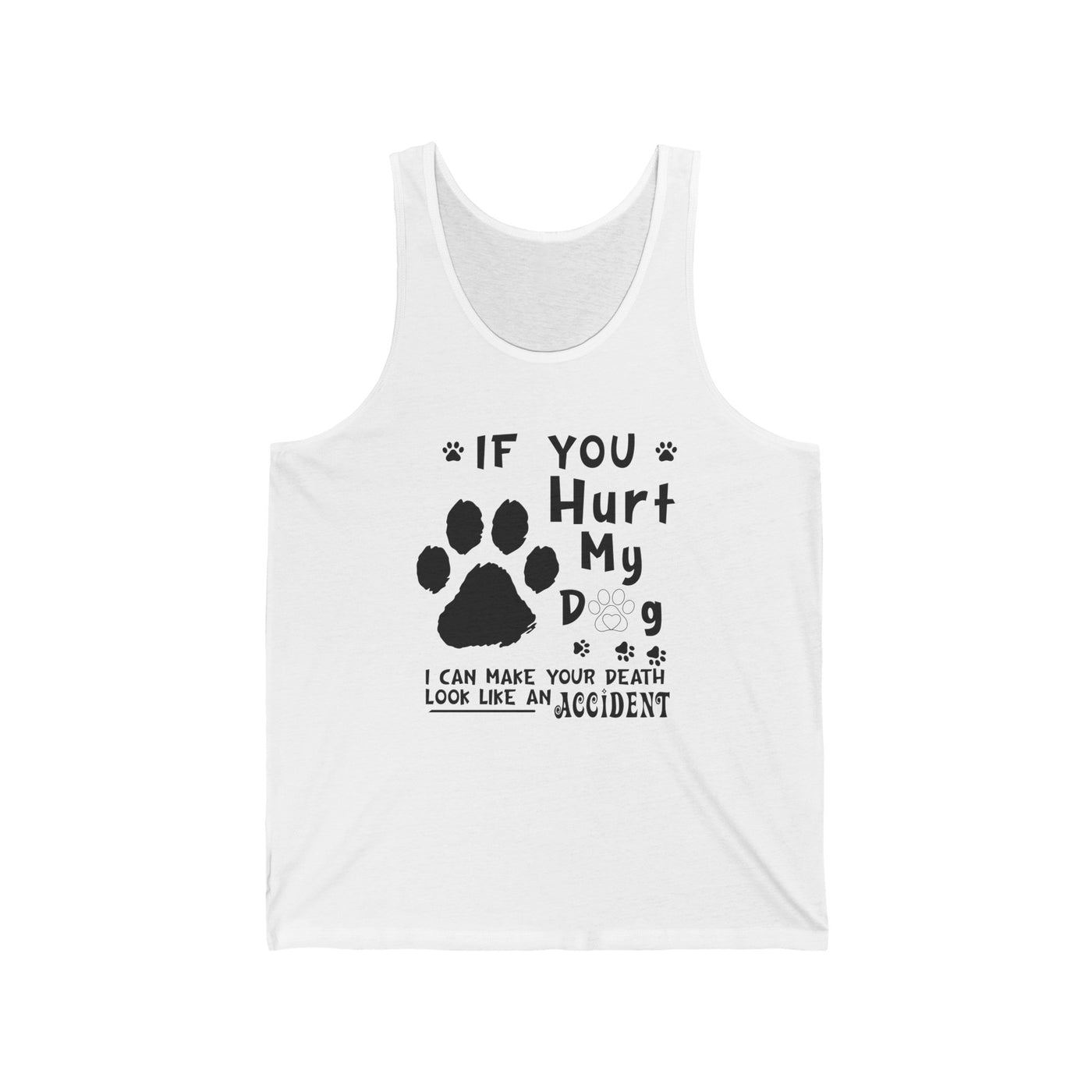 If You Hurt My Dog Jersey Tank