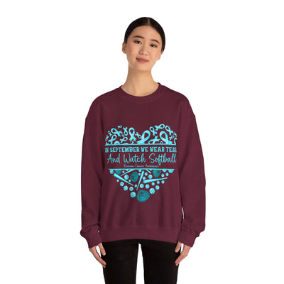 We Wear Teal Crewneck Sweatshirt