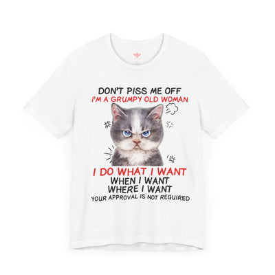 Angry Cat Short Sleeve Tee