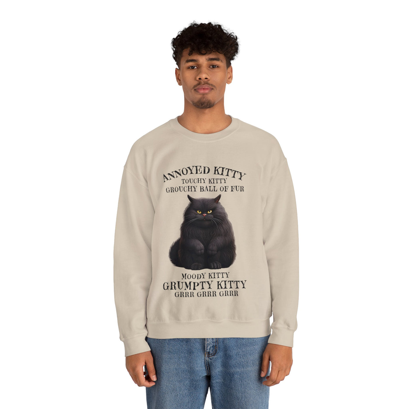 Annoyed Kitty Crewneck Sweatshirt