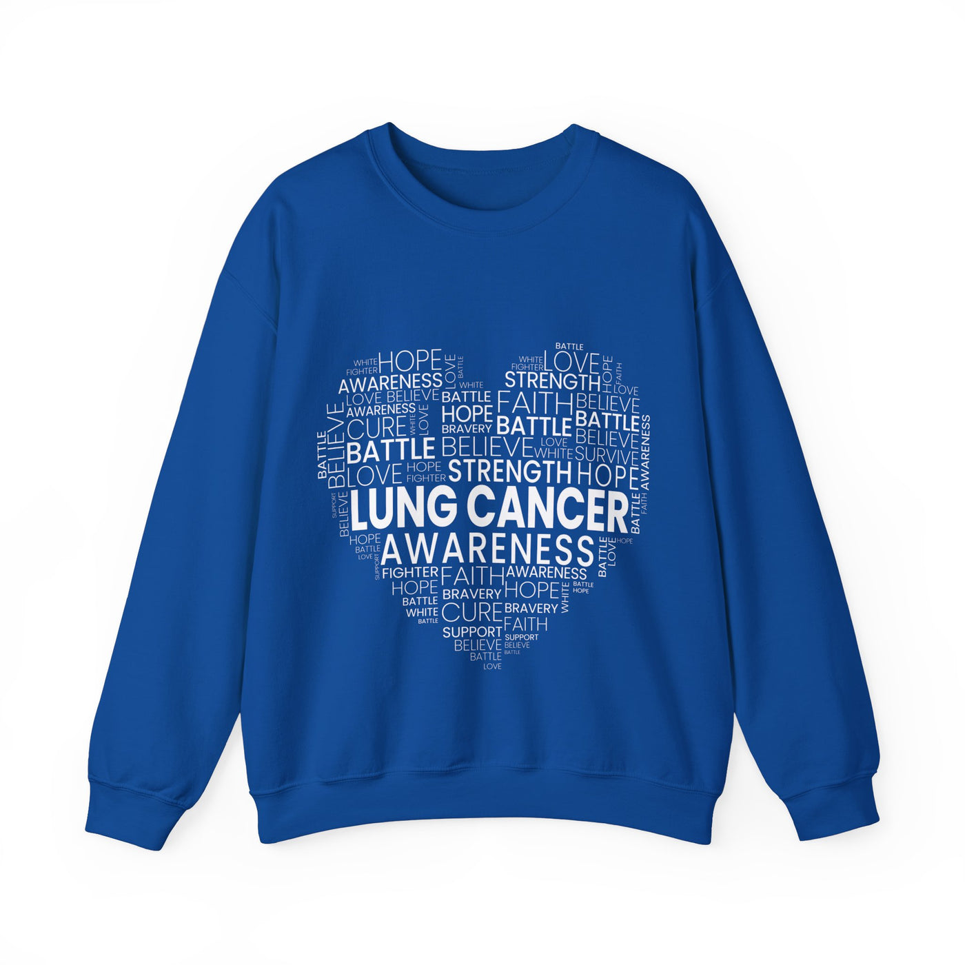 Lung Cancer Awareness Crewneck Sweatshirt