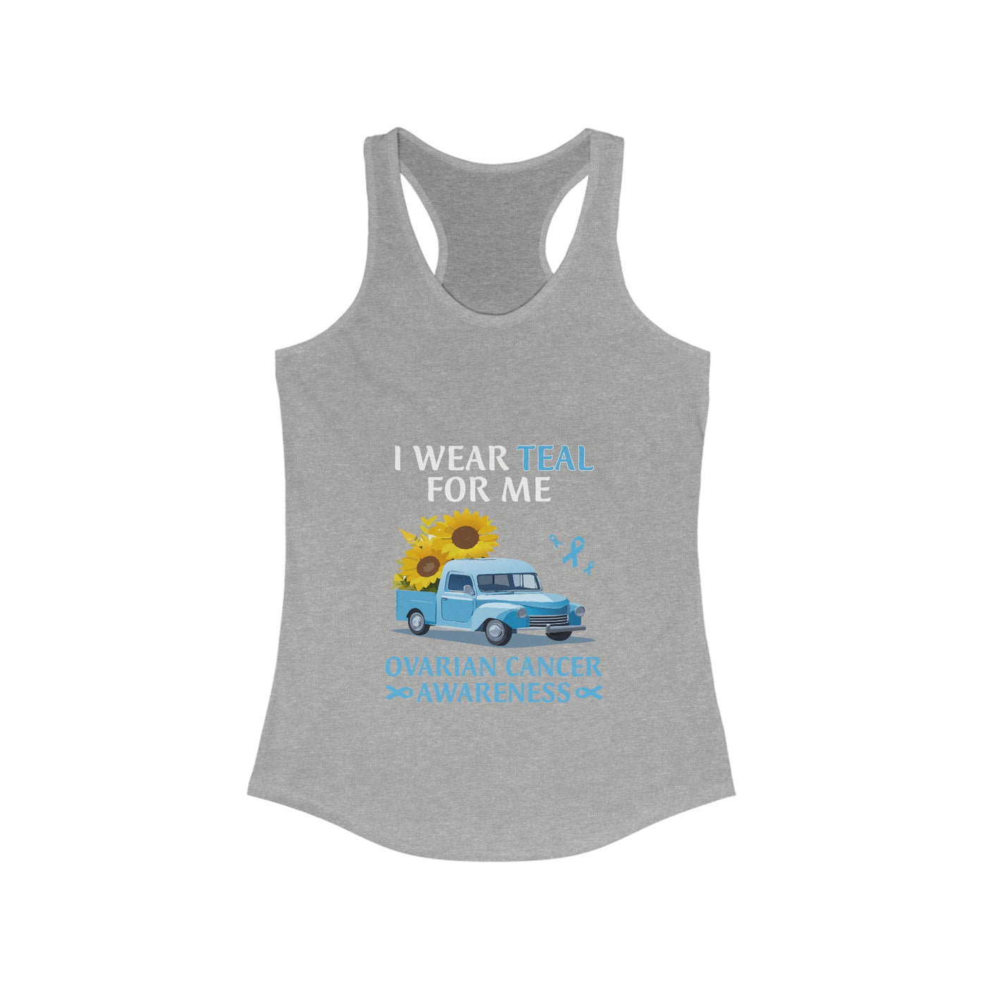 I Wear Teal For Me Racerback Tank