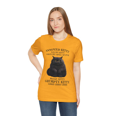 Annoyed Kitty Short Sleeve Tee