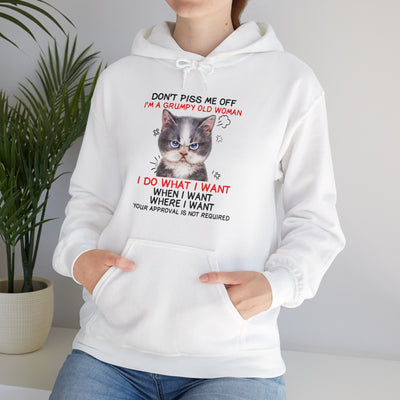 Angry Cat Hooded Sweatshirt