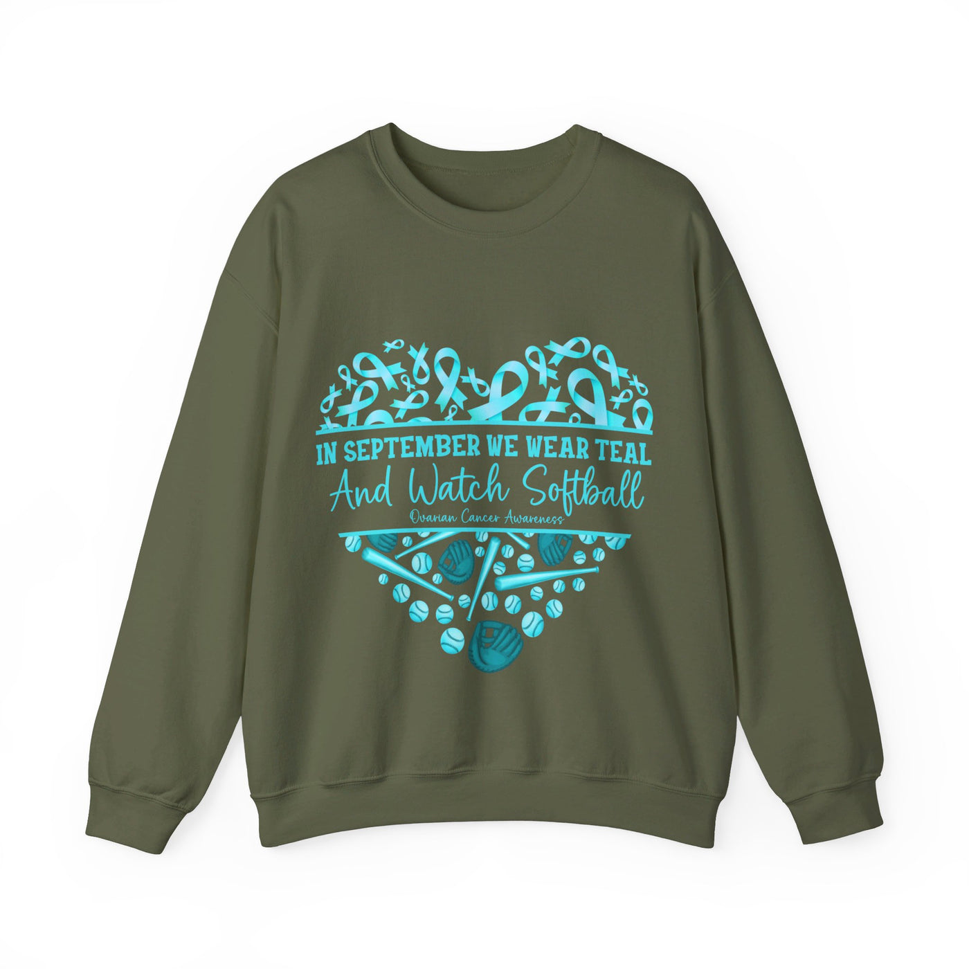 We Wear Teal Crewneck Sweatshirt