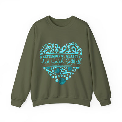 We Wear Teal Crewneck Sweatshirt