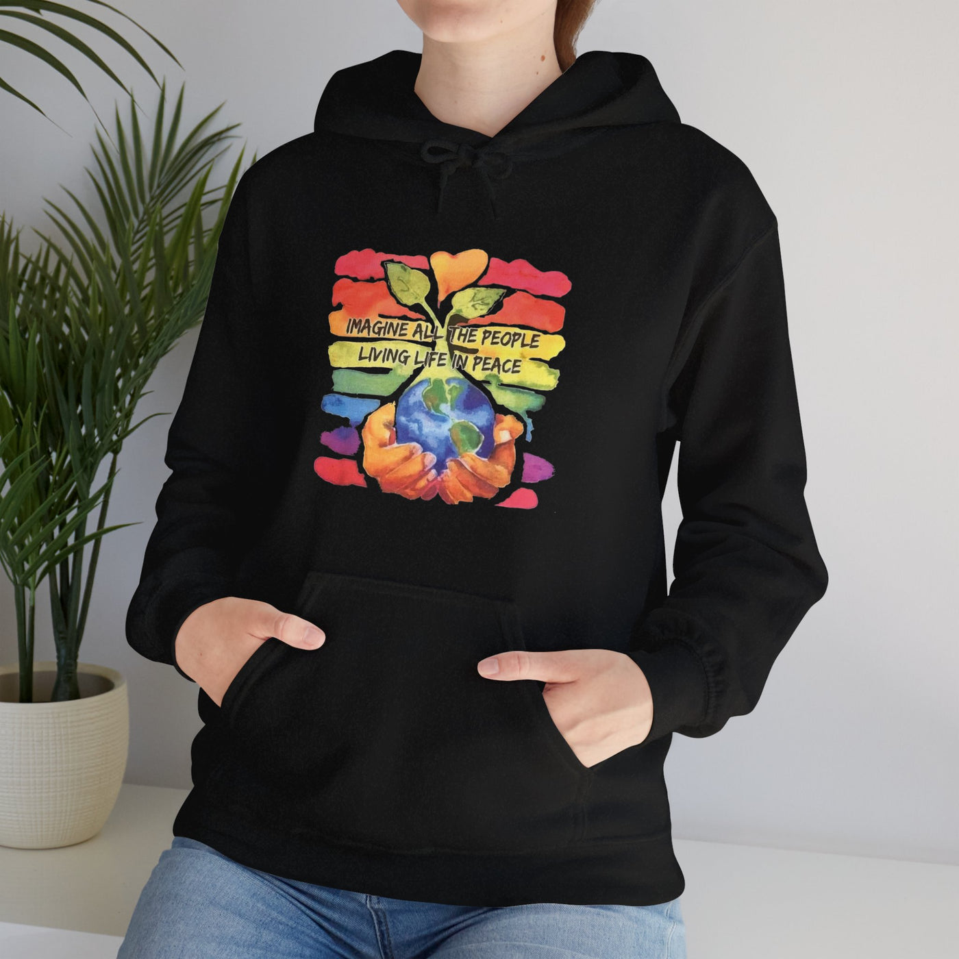 People living life in peace Hooded Sweatshirt