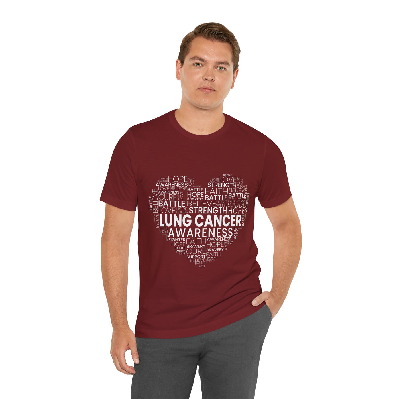 Lung Cancer Awareness Short Sleeve Tee