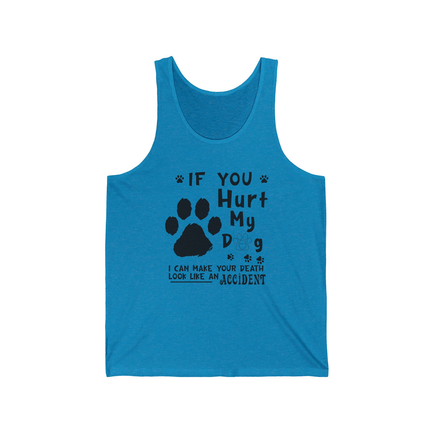 If You Hurt My Dog Jersey Tank