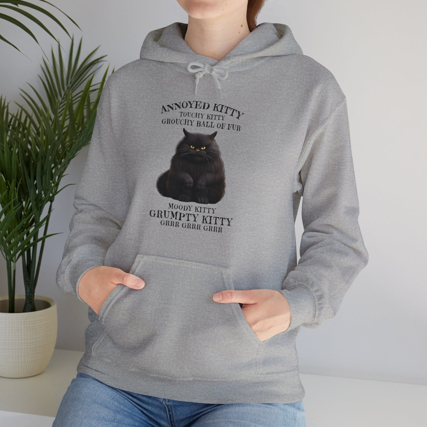 Annoyed Kitty Hooded Sweatshirt