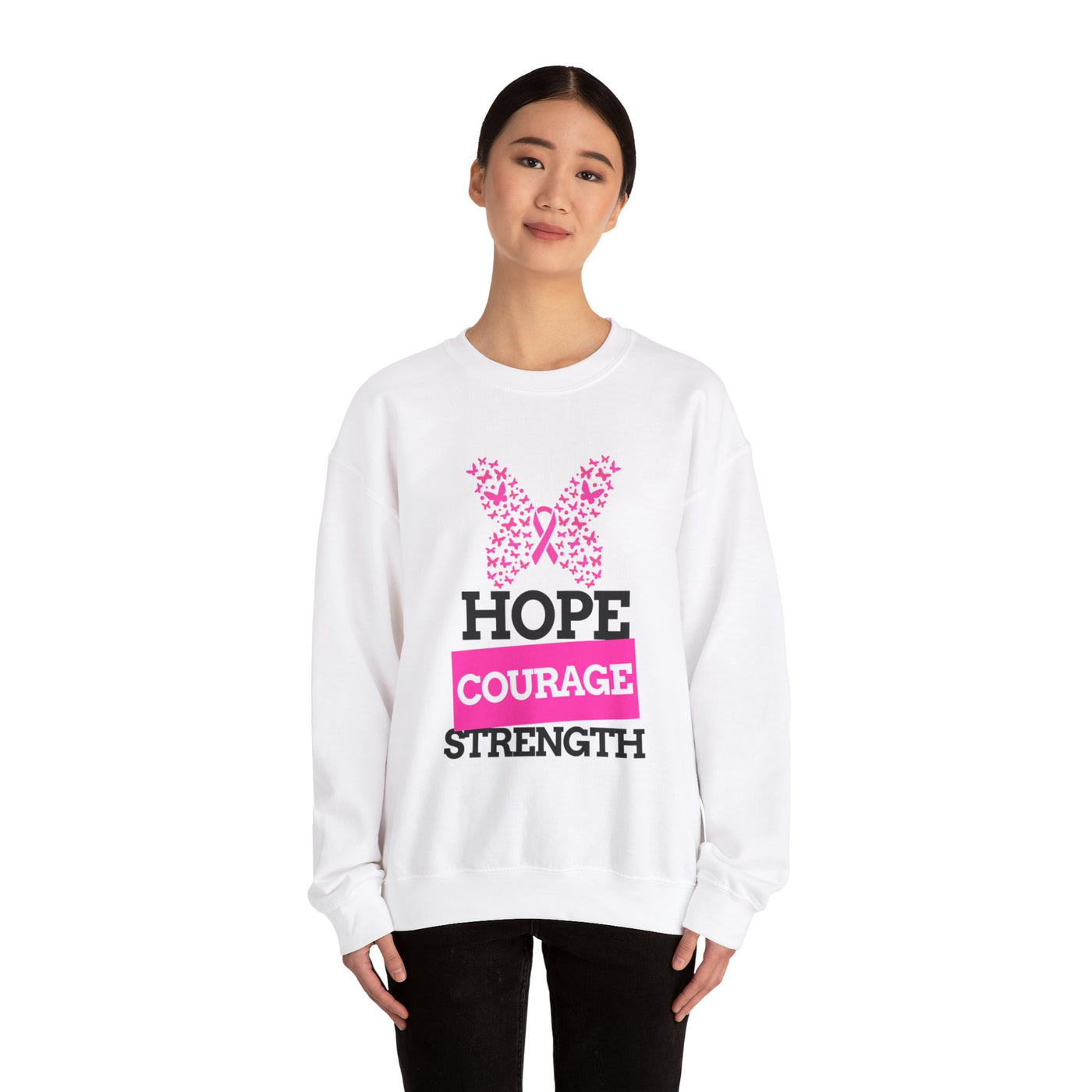 Hope.Courage.Strength Crewneck Sweatshirt