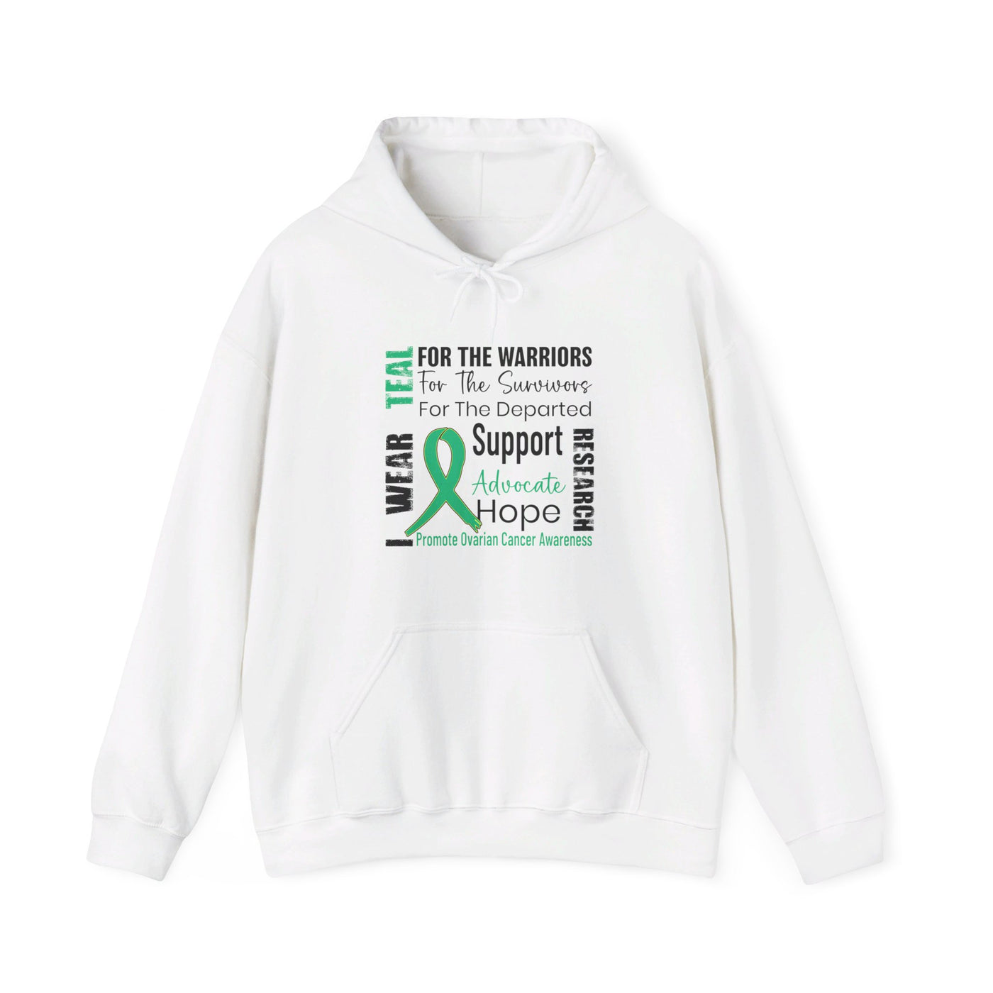 Ovarian Cancer Awarness Hooded Sweatshirt