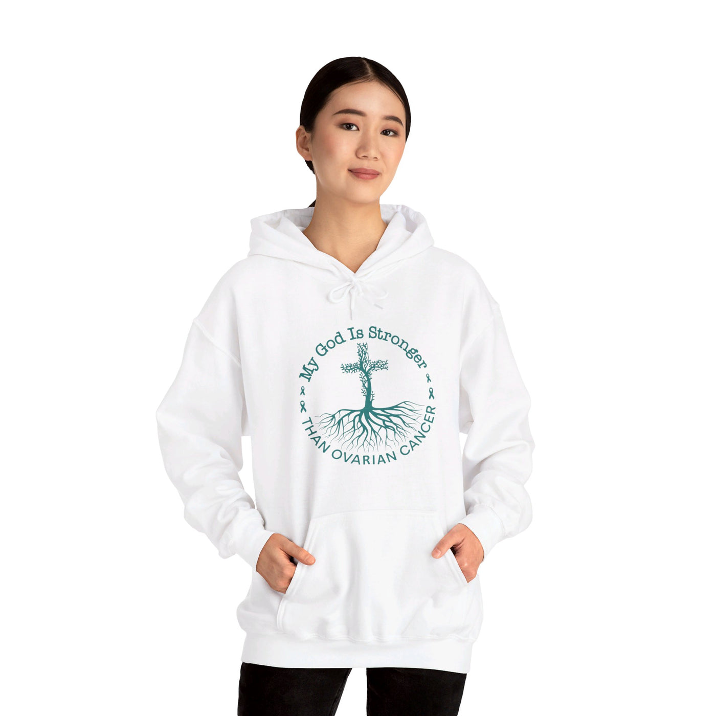 My God Is Stronger Hooded Sweatshirt