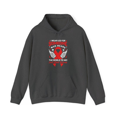 I wear red for someone Hooded Sweatshirt