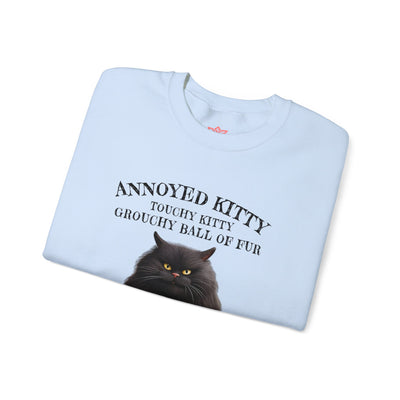 Annoyed Kitty Crewneck Sweatshirt