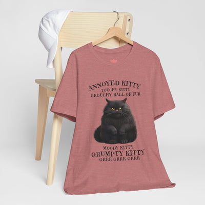 Annoyed Kitty Short Sleeve Tee