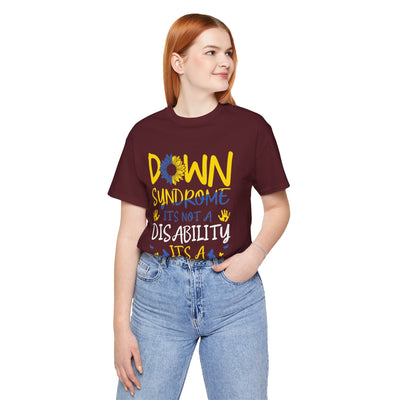 DOWN SUNDROME Short Sleeve Tee