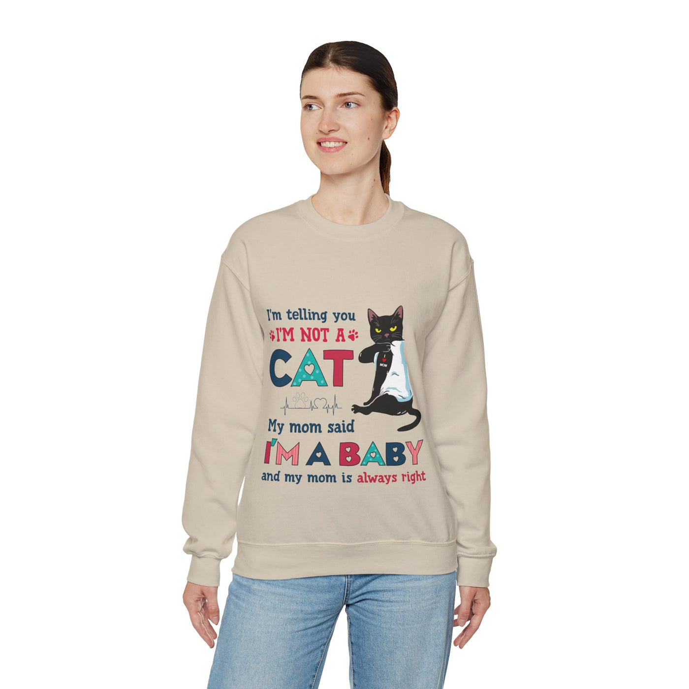 Cat Baby Crewneck Sweatshirt