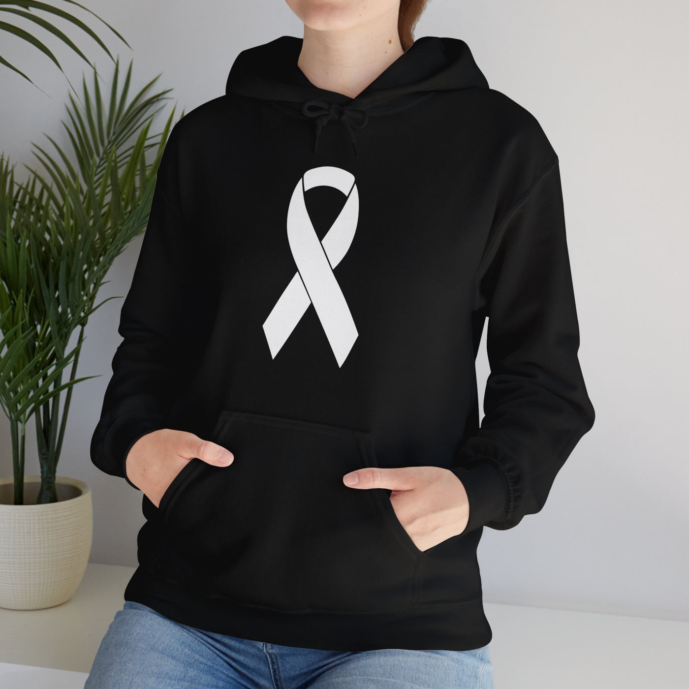 Courage Ribbon Hooded Sweatshirt