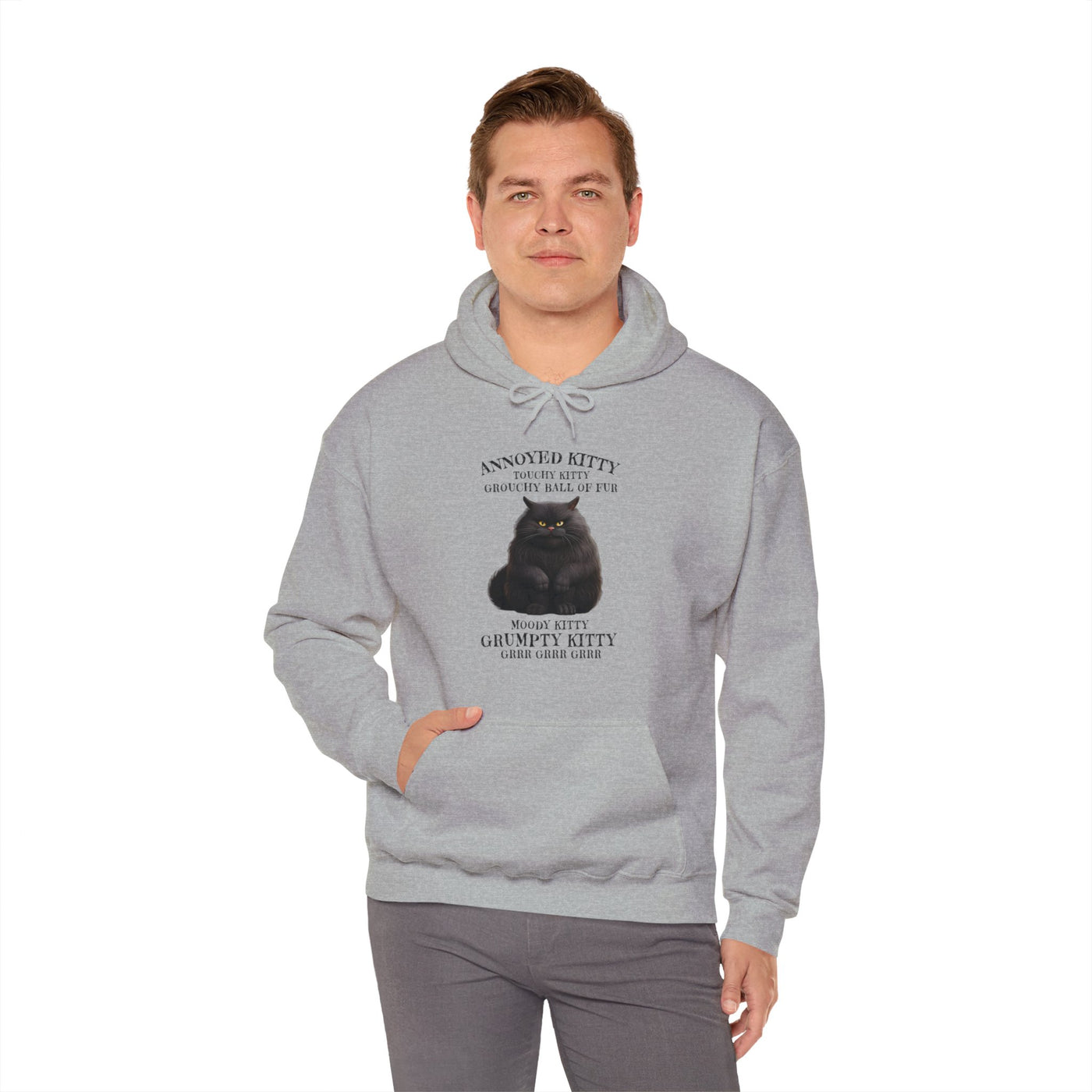 Annoyed Kitty Hooded Sweatshirt