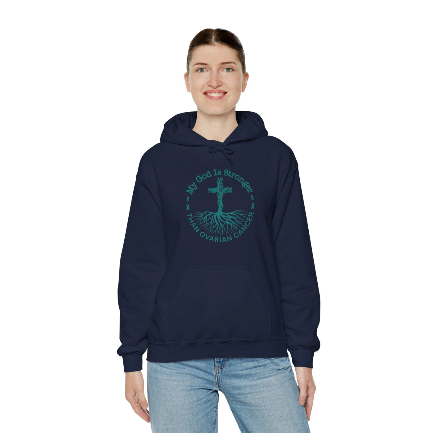 My God Is Stronger Hooded Sweatshirt