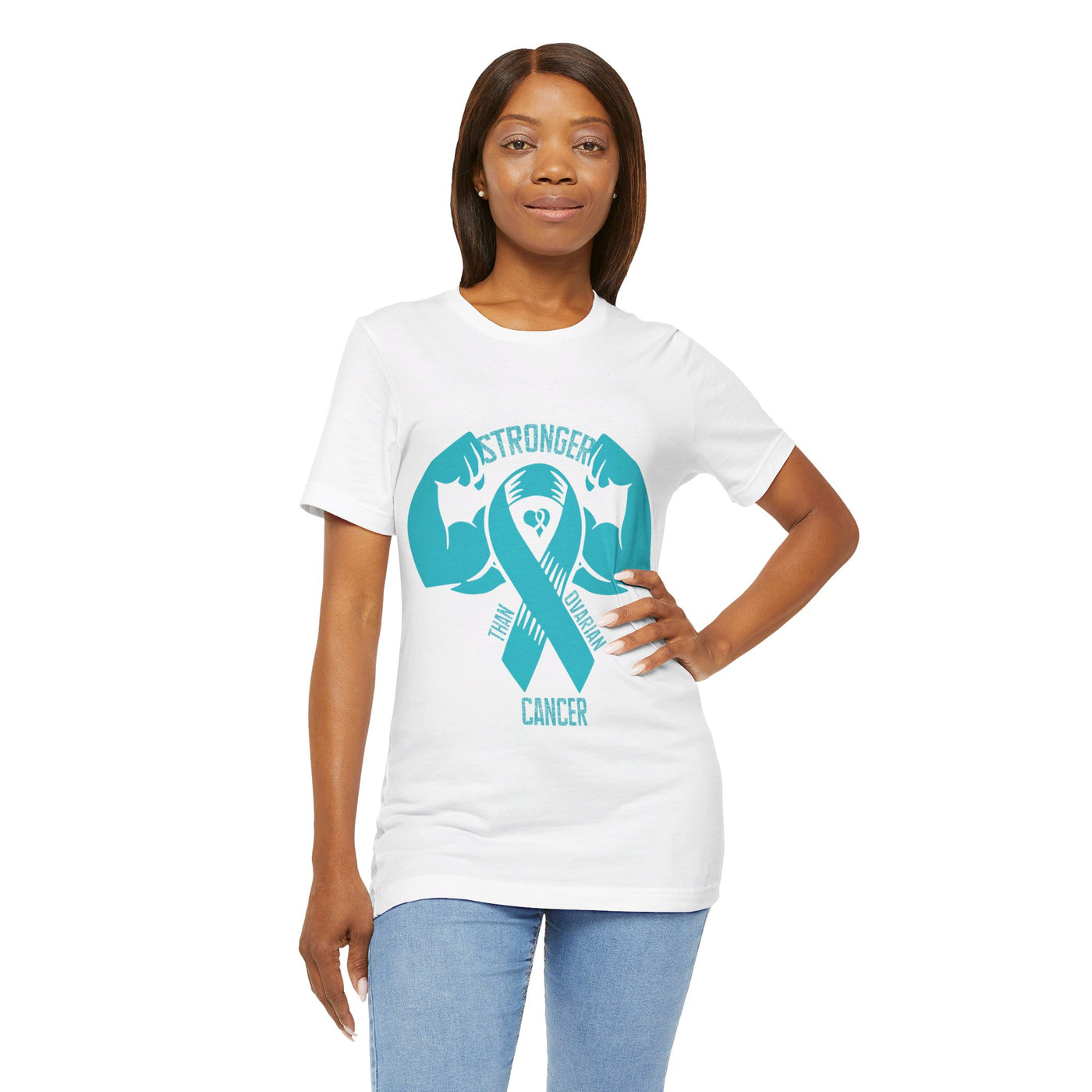 Stronger Than Ovarian Cancer Short Sleeve Tee