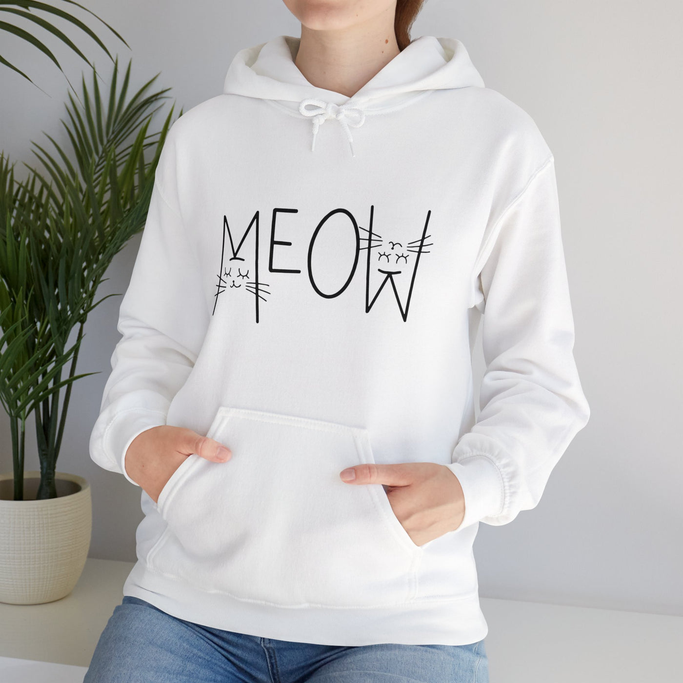 Cat Meow Hooded Sweatshirt