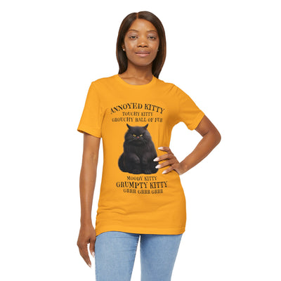 Annoyed Kitty Short Sleeve Tee