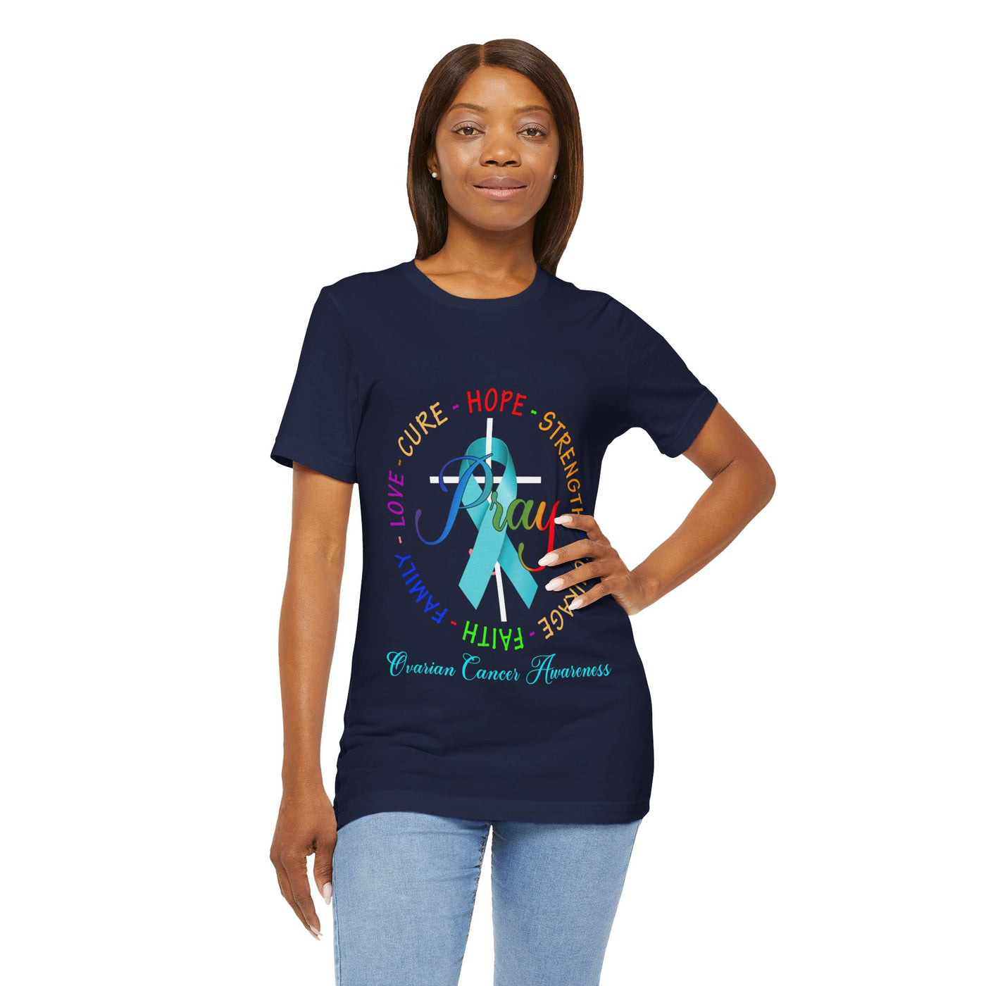 Ovarian Cancer Awareness Short Sleeve Tee