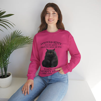 Annoyed Kitty Crewneck Sweatshirt