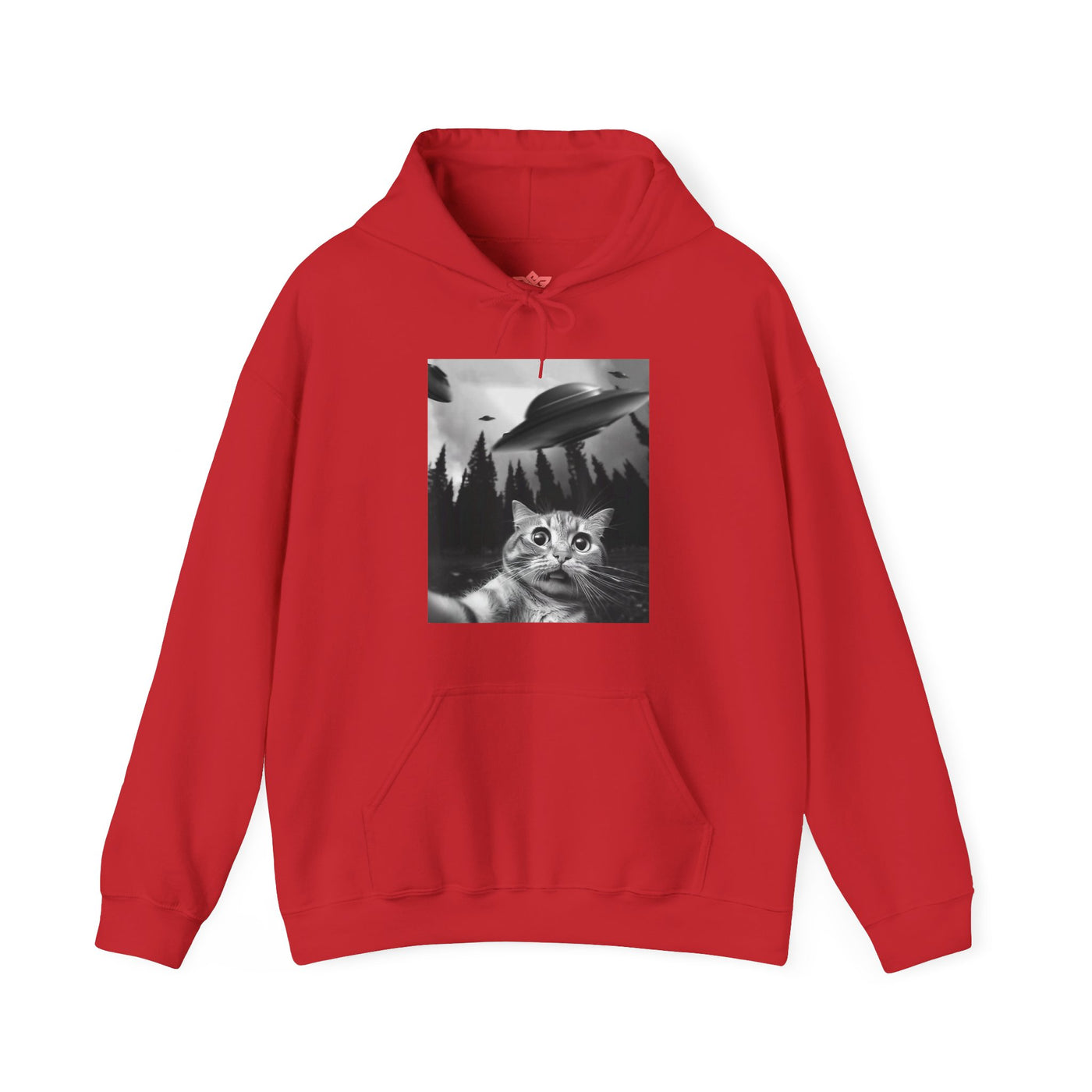 Cat Selfie Hooded Sweatshirt