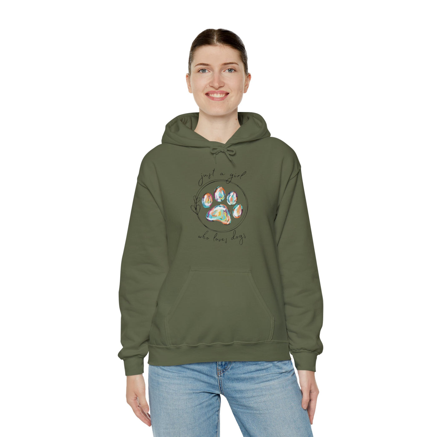 Just A Girl How Loves Dogs Hooded Sweatshirt