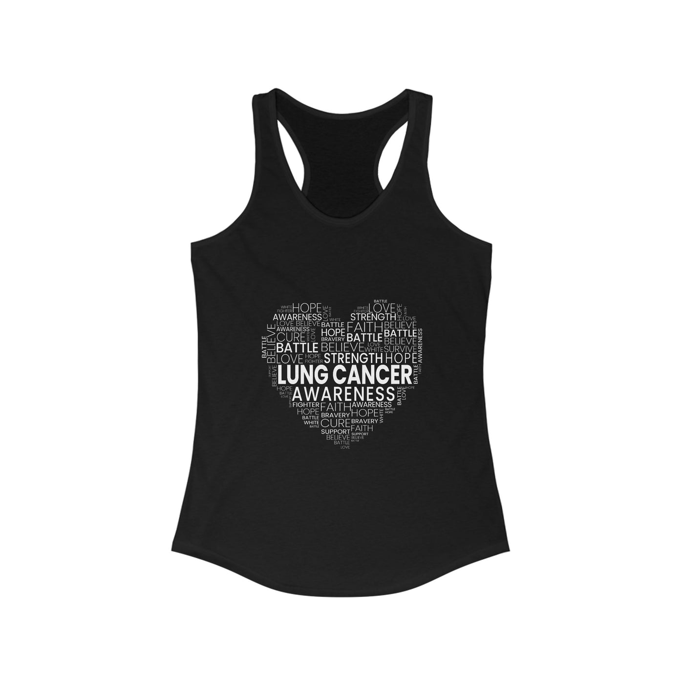 Lung Cancer Awareness Racerback Tank