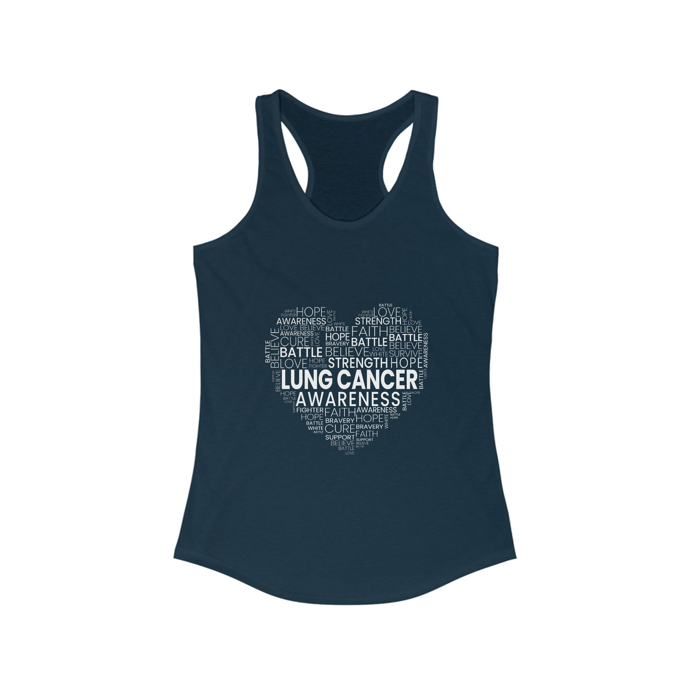 Lung Cancer Awareness Racerback Tank