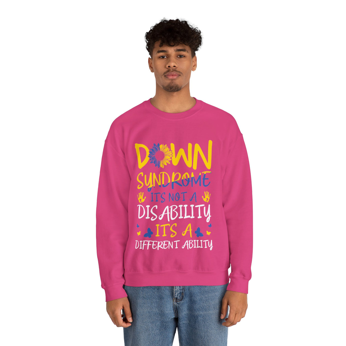 DOWN SUNDROME Crewneck Sweatshirt