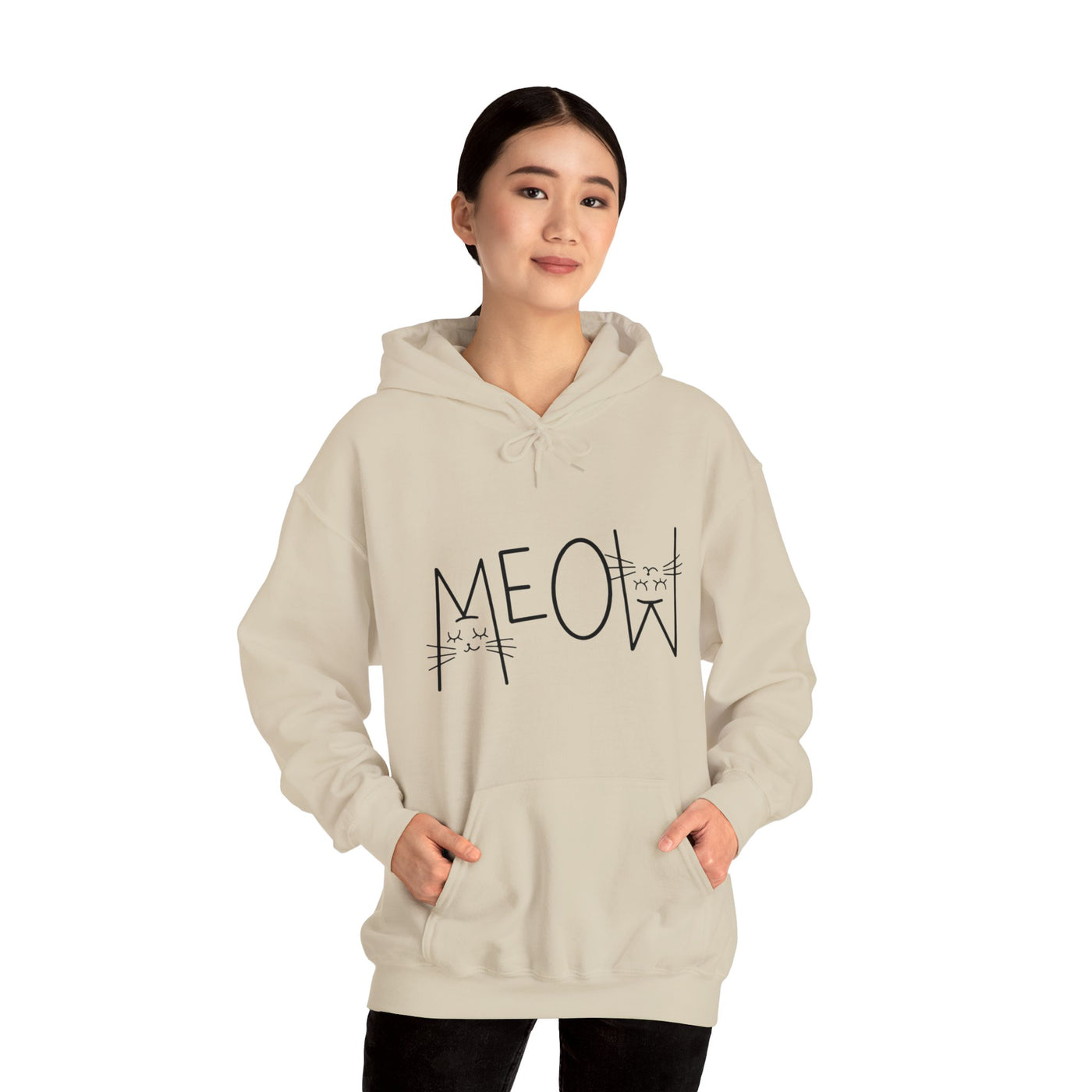 Cat Meow Hooded Sweatshirt