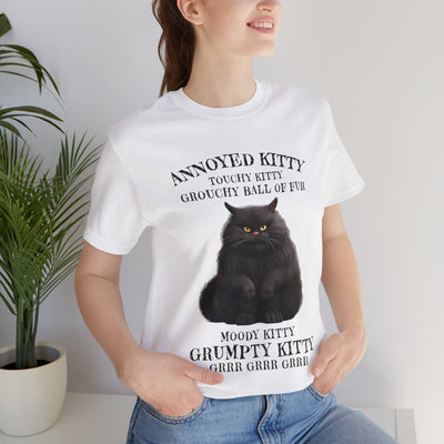 Annoyed Kitty Short Sleeve Tee