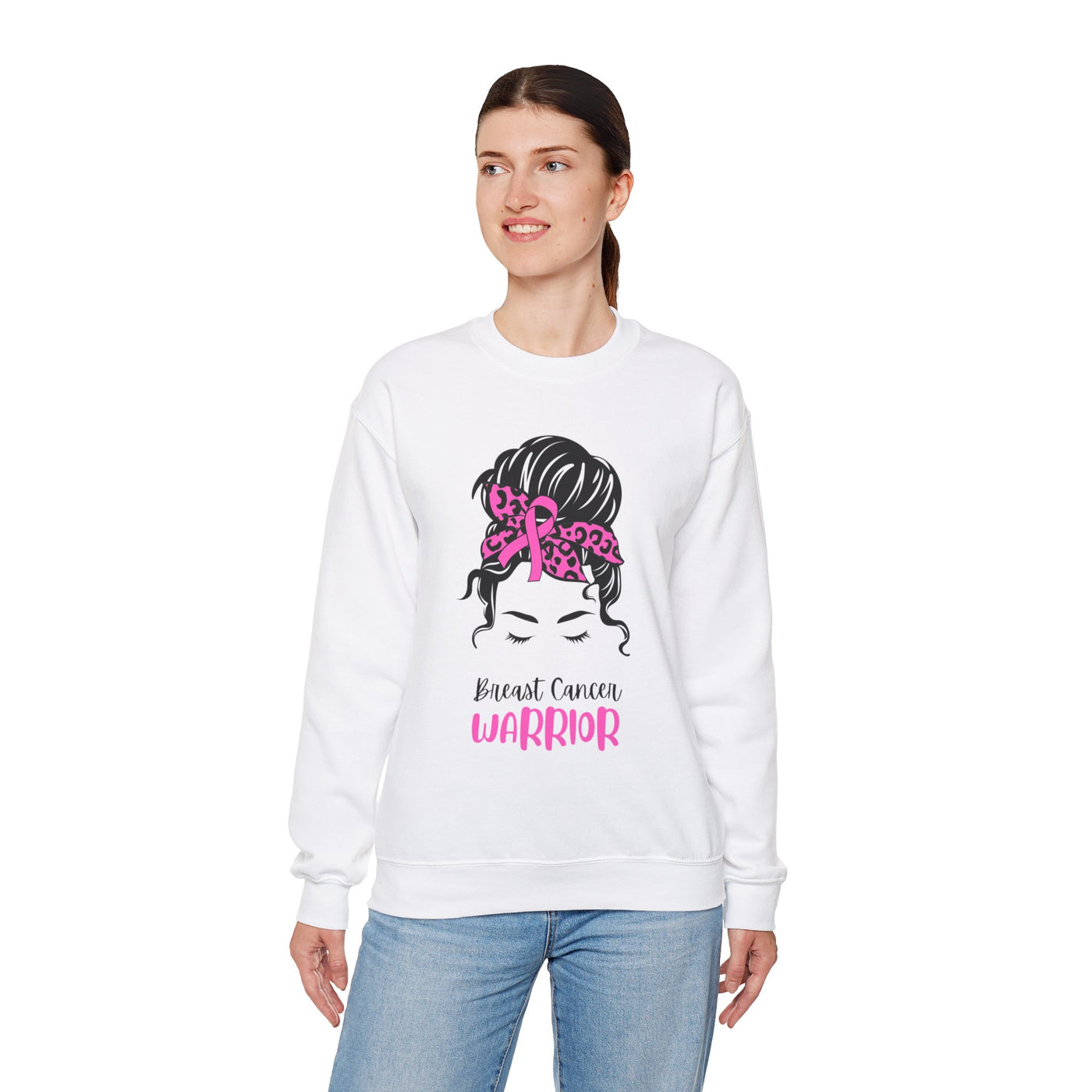 Breast Cancer Warrior Crewneck Sweatshirt