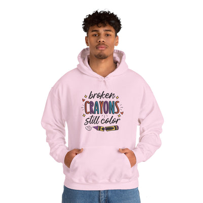 Broken Crayons Hooded Sweatshirt