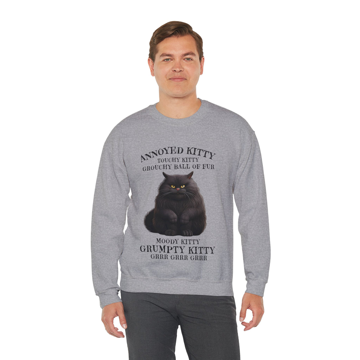 Annoyed Kitty Crewneck Sweatshirt