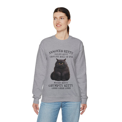 Annoyed Kitty Crewneck Sweatshirt