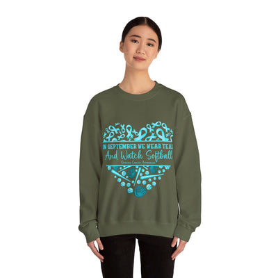 We Wear Teal Crewneck Sweatshirt