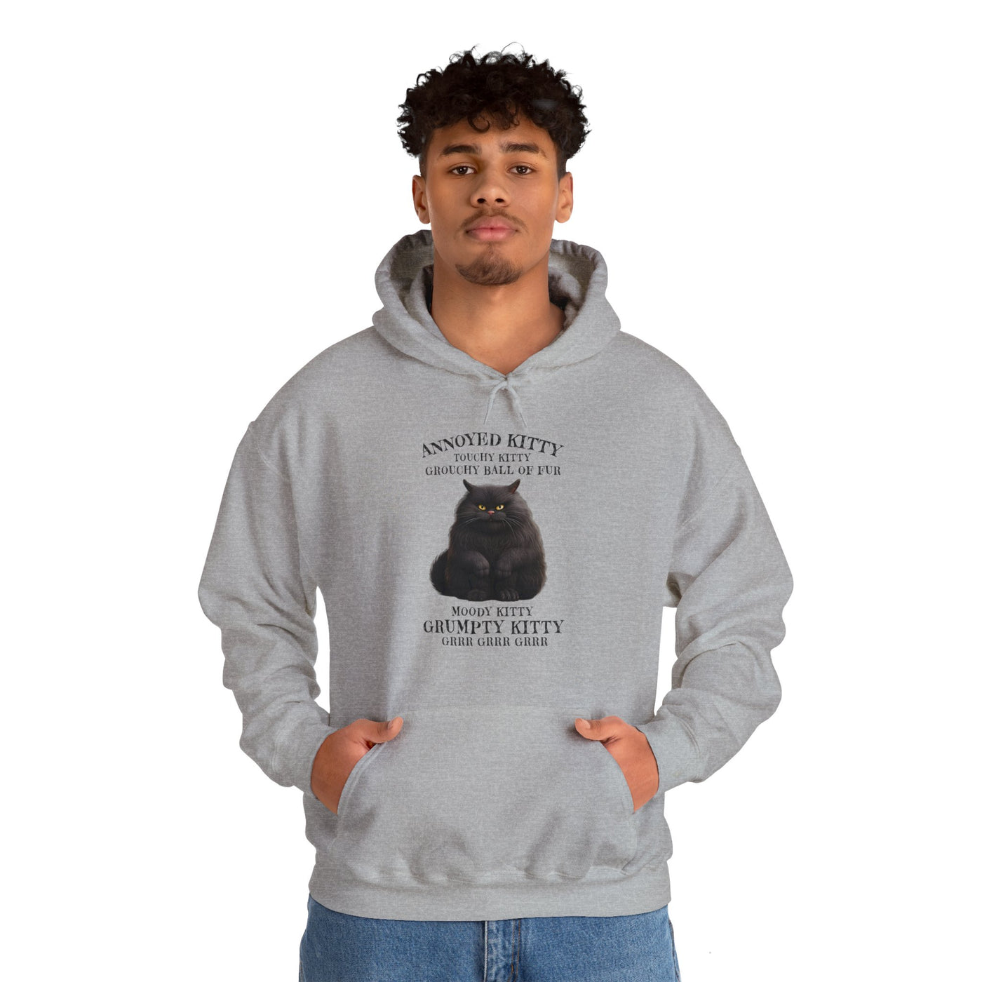 Annoyed Kitty Hooded Sweatshirt